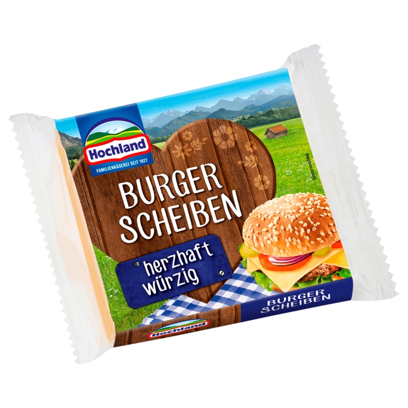 Hochland Burger Scheiben Würzig Pikant 200g